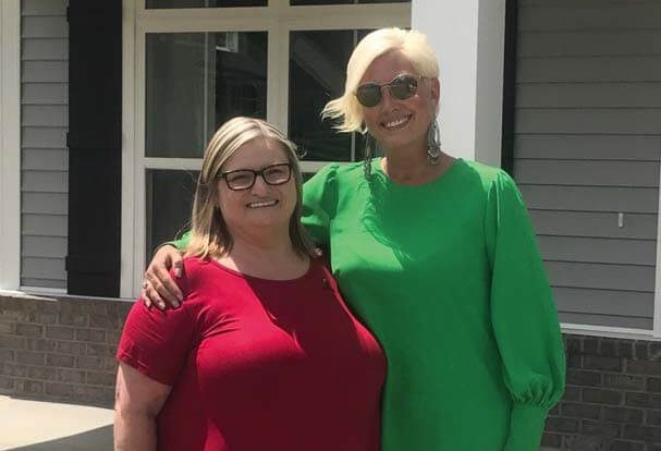 2018 St. Jude Dream Home winner- Becky Foster of Ludowici, GA with Leslie Ehlers, Village Park Homes Marketing Manageer